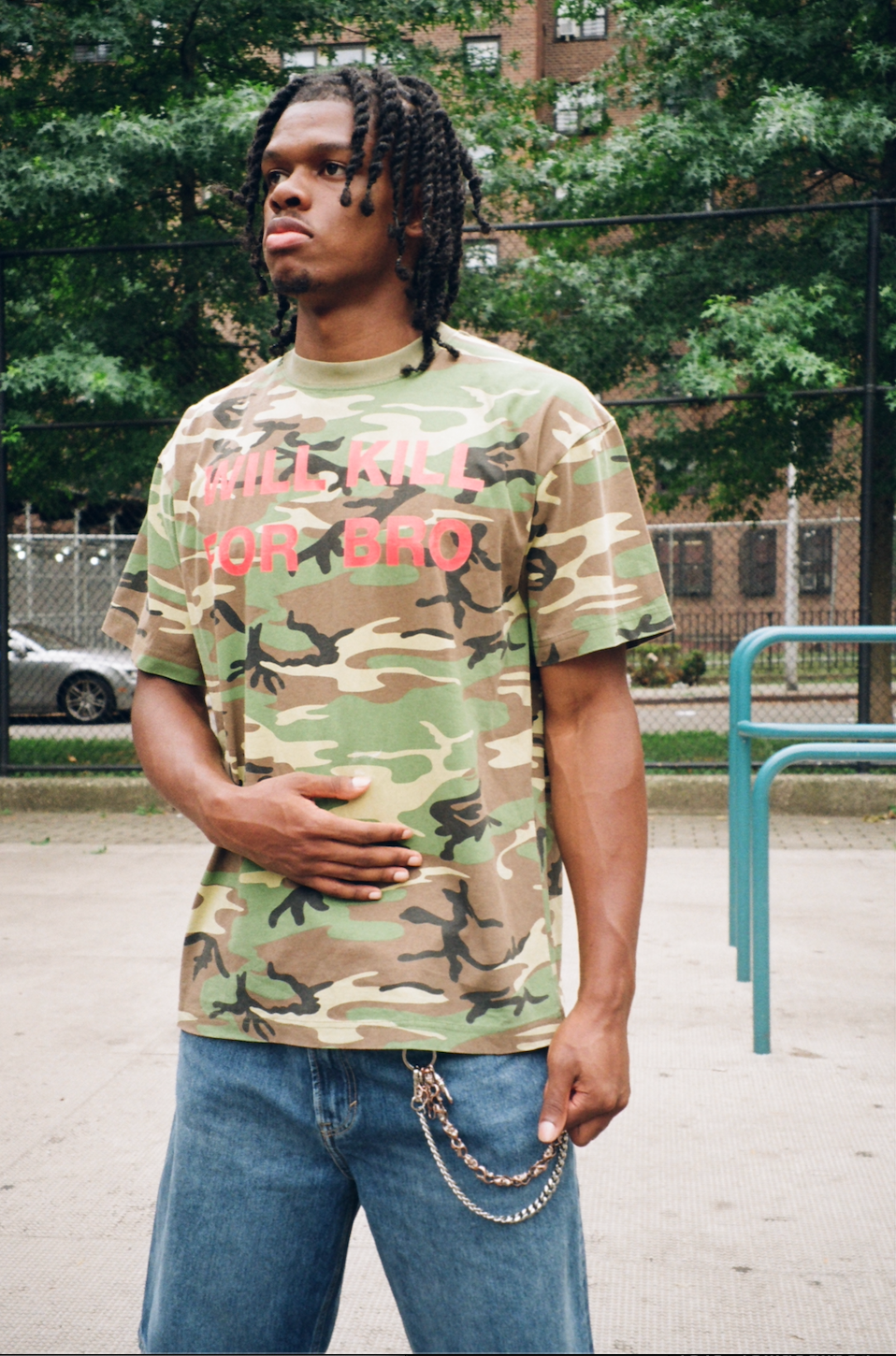 WILL KILL FOR BRO CAMO TEE