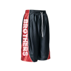 AND1 SPORTS SHORTS BLACK/RED
