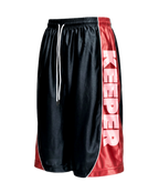 AND1 SPORTS SHORTS BLACK/RED