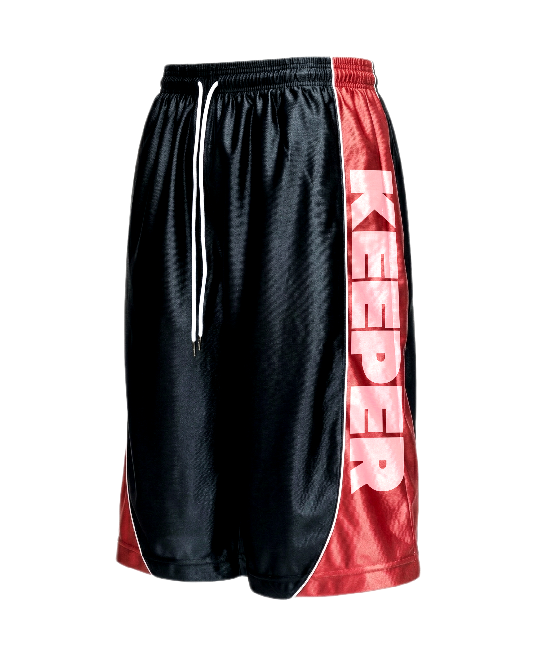 AND1 SPORTS SHORTS BLACK/RED